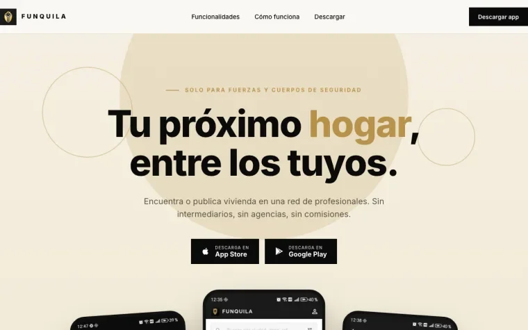 Funquila app landing
